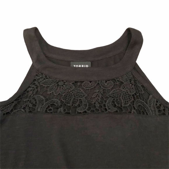 Torrid Crochet Cold Shoulder Top - Picture 6 of 9